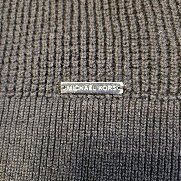 Michael Kors Women's Black V-Neck Knit Sweater Size: P/M - Picture 8 of 9